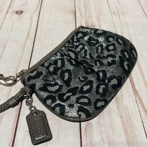Coach Animal Print Clutch Wristlet